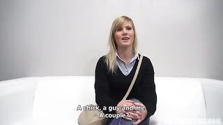 A 25-year-old woman came to porn casting and was fucked hard