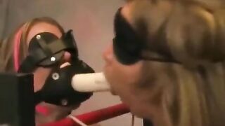 Bondage and domination of two lesbian beauties