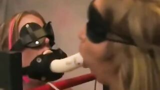 Bondage and domination of two lesbian beauties