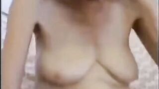 Old granny gets her pussy railed and loads cum on her