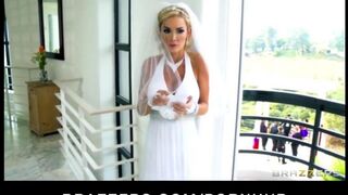 The bride had to paint herself for a witness