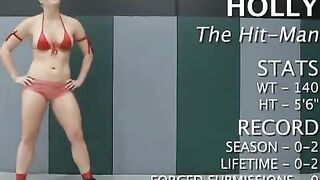 Girl has a hard struggle with her lesbian partner using a strapon