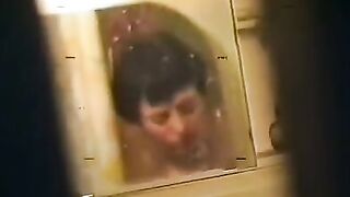 A drunken woman was washed in the bath and fucked by a soldier