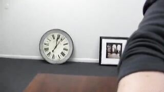 Girl with cancer at porn casting, looking for a new job, gets fucked hard