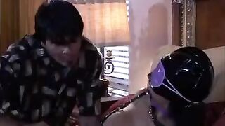 BDSM game with an adult and sexy mistress