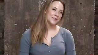 The cute girl was fucked in a chair and humiliated by a man