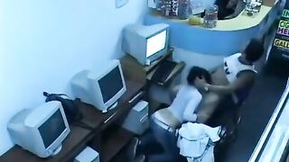 A cute girl was fucking with her boyfriend using a webcam