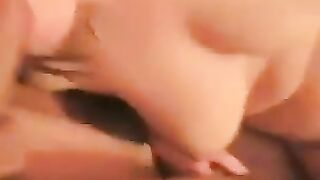 Babe spread her legs to show everyone her naked pussy with a protruding clitoris