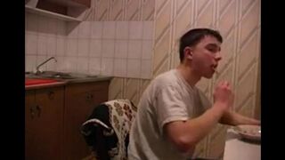 The cancer was treated by a mother who had sex with her son in the kitchen