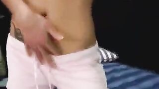 Hot brunette gets her face covered with cum after anal sex