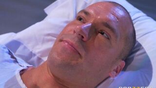 Nurse let the patient suck her tits in hospital