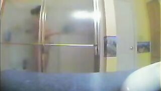 The sister has no idea there’s a camera in the shower