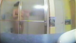 The sister has no idea there’s a camera in the shower