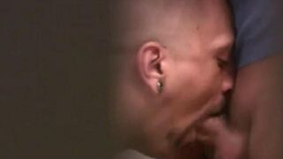 Two young guys fuck each other in the public toilet