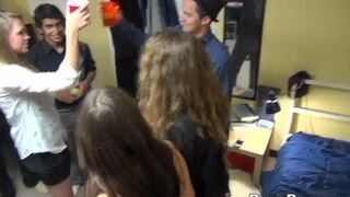 Instead of paying debt, the girls invited the collector to a rave party