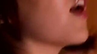 Hot fire between the legs of Asian, a steamy solo scene