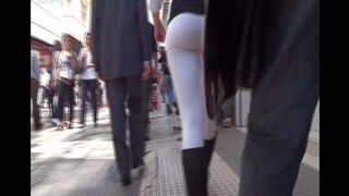 The camera man tracked the juicy ass of the sexy Argentine