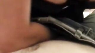 A sexy wife in a corset is pleasuring her husband in this hot homemade scene