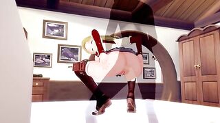 Jobless Reincarnation Mushoku Tensei - Eris Greyrat gets passionately taken by her loved one