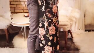 Vampire fuck with a hot slut in a long black dress
