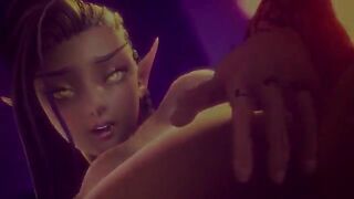 Hot Sex with Elaisha in stunning 4K, 60FPS, 3D hentai game action