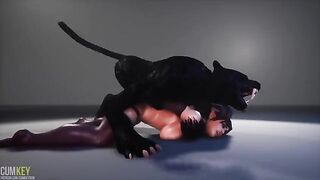 A succubus was bred with a fury in this 3D porn