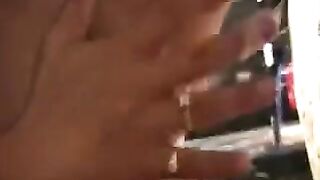 The first jet orgasm from a guy with his toy