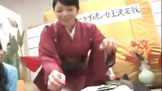 Asian girl has sex on her birthday in a public place with a guy