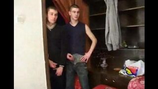 The grandmother has fun with her grandson and his friends