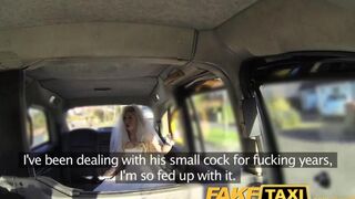 A hot bride got fucked by taxi driver before wedding