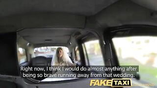 A hot bride got fucked by taxi driver before wedding