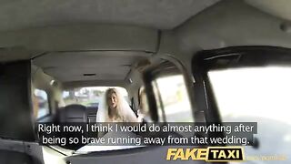 A hot bride got fucked by taxi driver before wedding