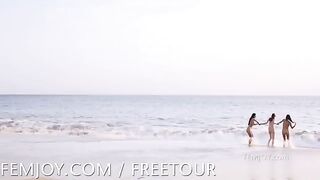 On the beach for nudists, there was something to see and hear