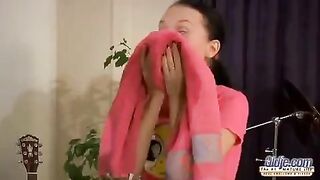 An old man fucks in his ass a young girl with juicy tits