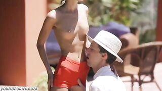 Skinny teen Gina Jerson gets her pussy railed by a hung dude
