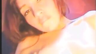 The girl with vibrators fucks herself in all holes, including the ass