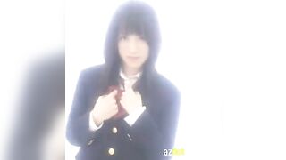 Hot Asian schoolgirl masturbates alone in her classroom, showcasing her enticing figure