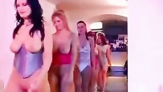 Gangbang with a girl with big and beautiful tits