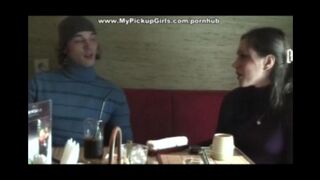 Russian beauty fucked by a black guy immediately after the meeting