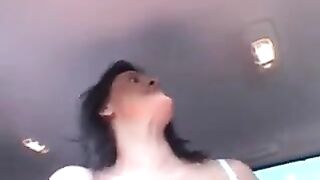Three cool guys brought a prostitute to the forest and fucked her rough
