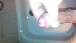 The kid masturbates in the shower, almost like he’s spying on someone