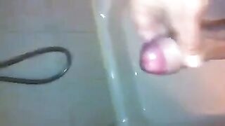 The kid masturbates in the shower, almost like he’s spying on someone