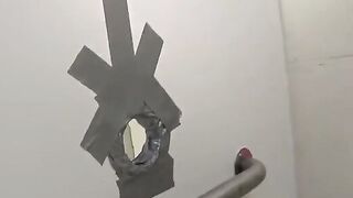 A girl is fucking with member in the club toilet