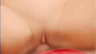 A blonde girl with long hair is fucking hard