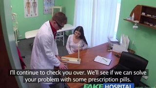 A perverted doctor fucks his patient with big tits in the hospital room