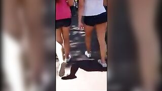 A student’s stunning rear view was filmed in a private setting