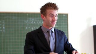 A teacher got fucked by a naughty student in a steamy encounter