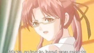 Hentai with the girl of a cleaning lady and the son of the owner's house