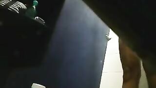 There is a hidden camera in the shower and it shoots off a girl’s shaved pussy