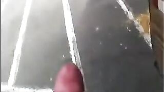 He might as well jerk off his cock right on the street